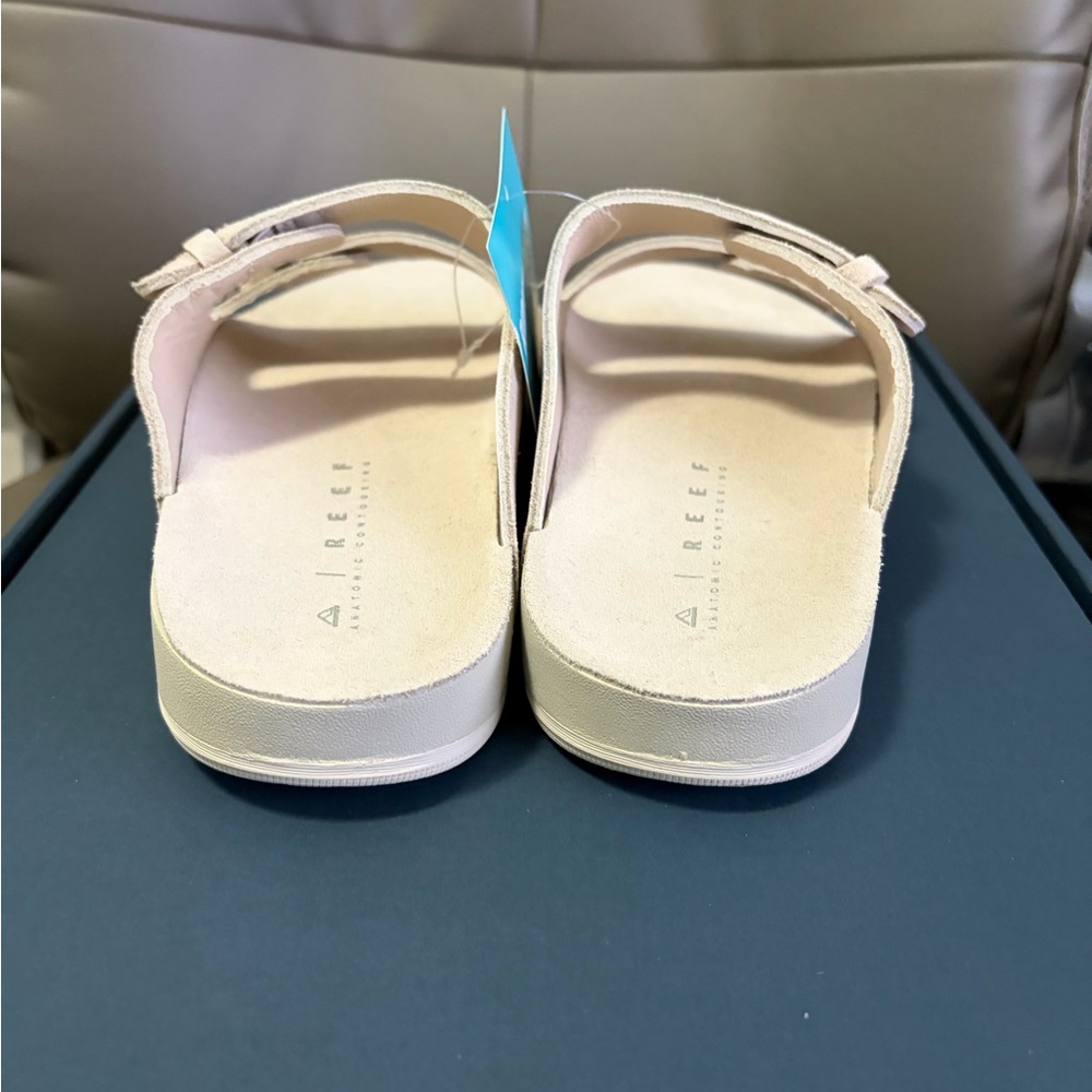 BNWB WOMEN'S REEF OJAI TWO BAR COMFORT SANDALS SLIDES VINTAGE US 6-UK 4-EUR 36 - Picture 6 of 13